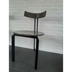 eetkamerstoelen zwart staal design