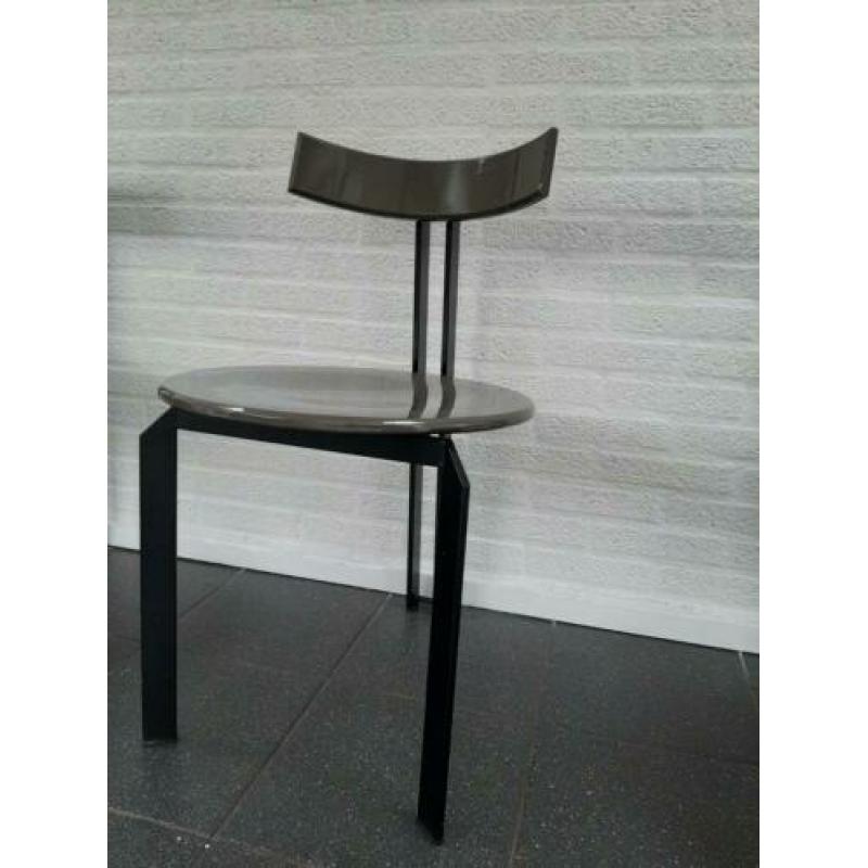 eetkamerstoelen zwart staal design