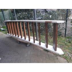 Houten trap 2,5 mtr hoog