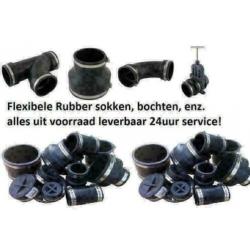 kogelkranen, buizen, flexibele koppelstukken, pvc koppeling