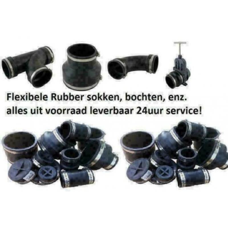 kogelkranen, buizen, flexibele koppelstukken, pvc koppeling