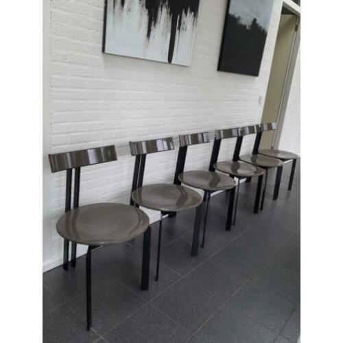 eetkamerstoelen zwart staal design