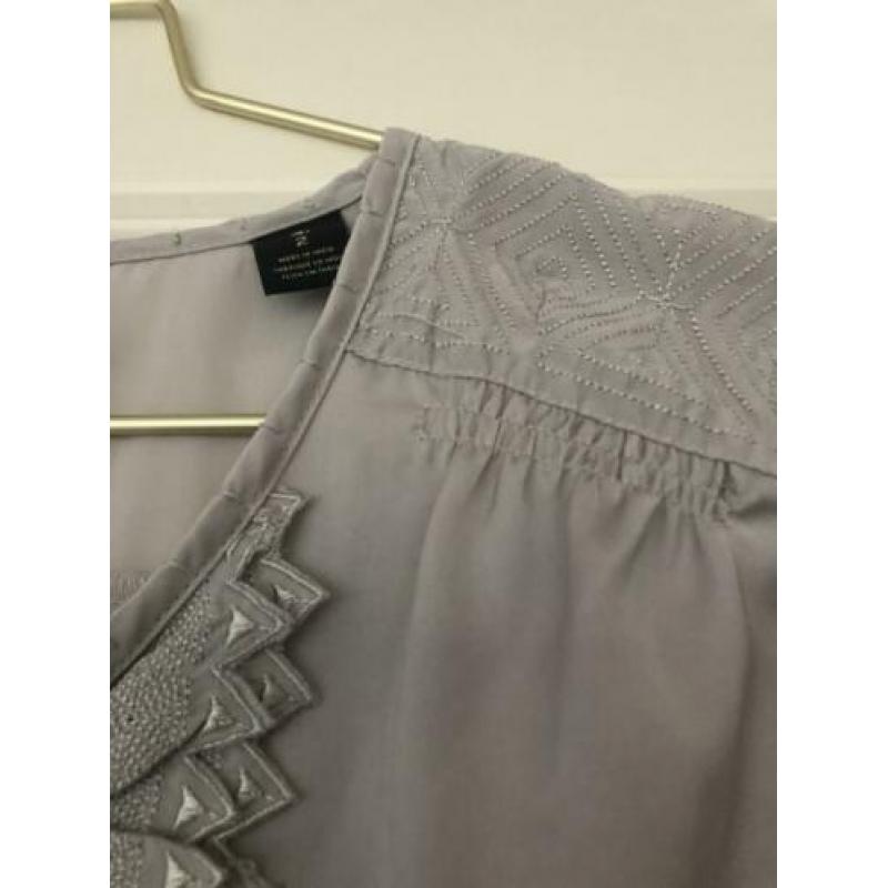 ZGAN Maison Scotch blouse 2 = 36 38 S M muisgrijs bloesje