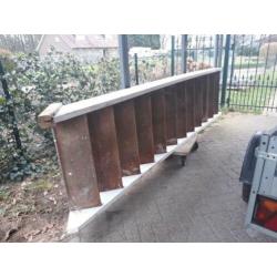 Houten trap 2,5 mtr hoog