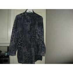 panter print blouse / tuniek van Nadine H. mt 42/44