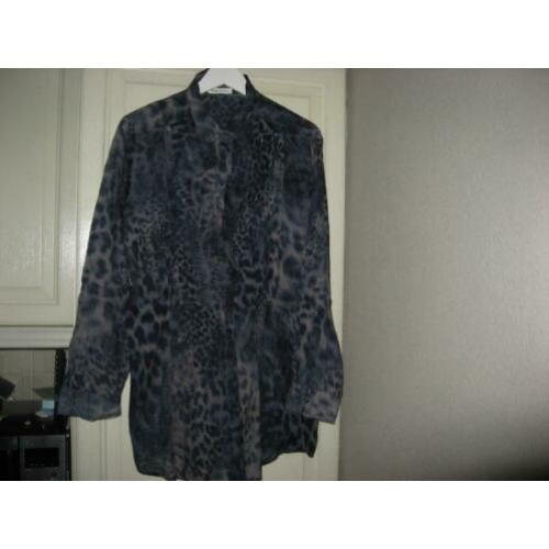 panter print blouse / tuniek van Nadine H. mt 42/44