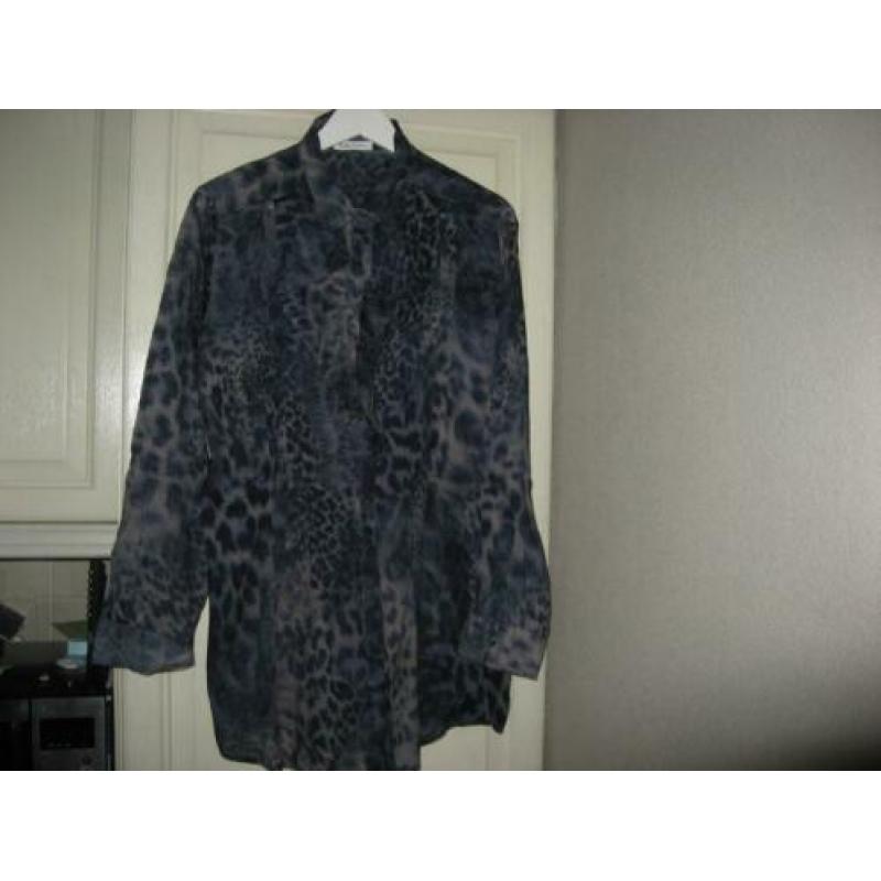 panter print blouse / tuniek van Nadine H. mt 42/44