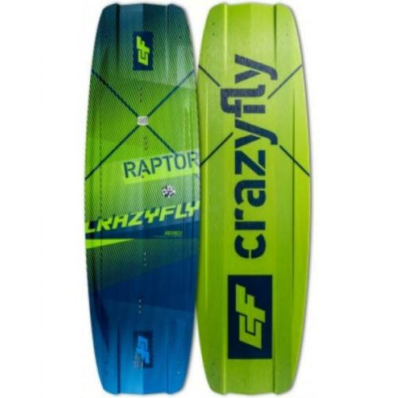 CrazyFly Raptor 2020 - 137x41 Kiteboard - Nieuw compl / B.O.