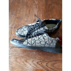 Calvin klein sneakers M39 Zwart lak + stof