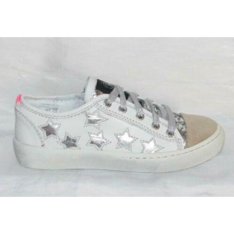 SHOESME maat 31 lerensneaker/rits wit ster gratis verzenden
