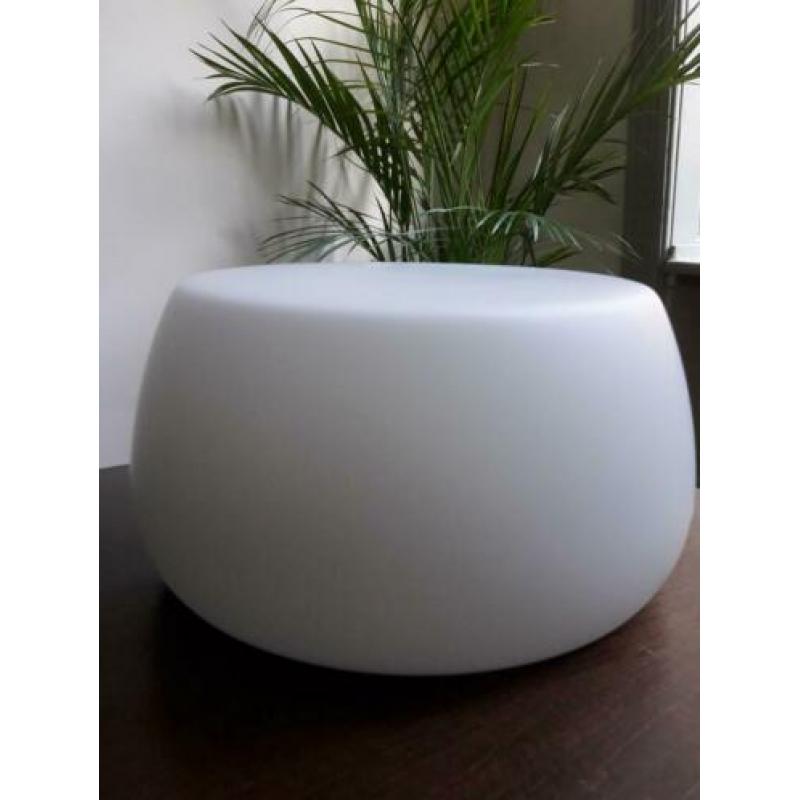 Prachtige wit glazen retro vintage plafonniere