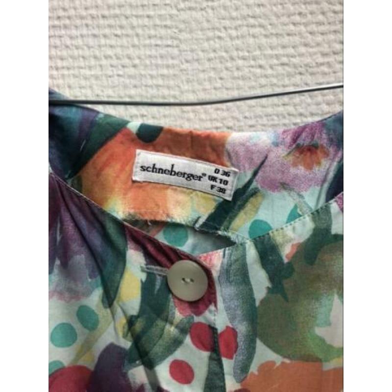 Vintage jurk met ceintuur (M/38)