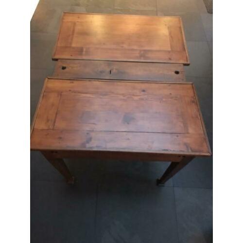 Mooie vintage antieke houten tafel