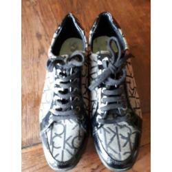 Calvin klein sneakers M39 Zwart lak + stof