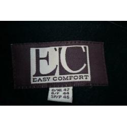 Jas Easy Comfort ruit zwart - wit warm wol,ruit mt 42