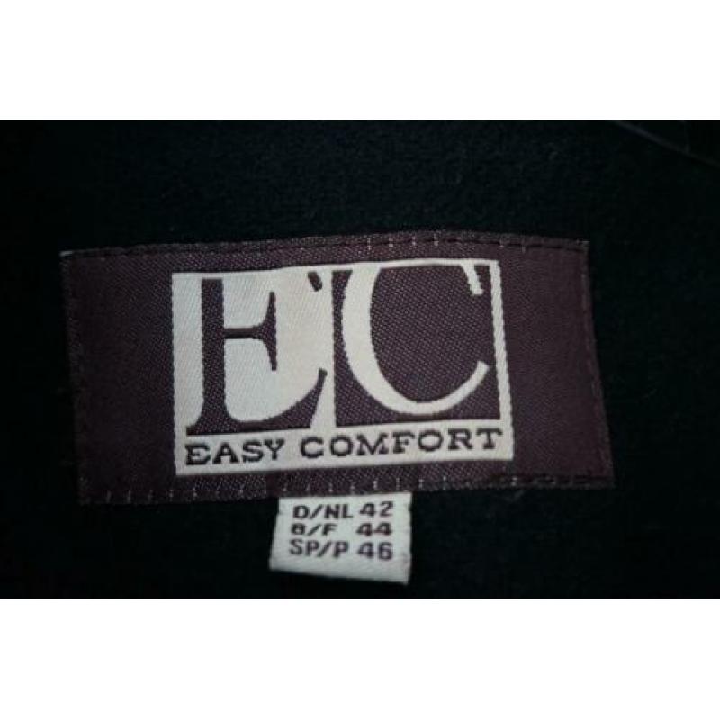 Jas Easy Comfort ruit zwart - wit warm wol,ruit mt 42