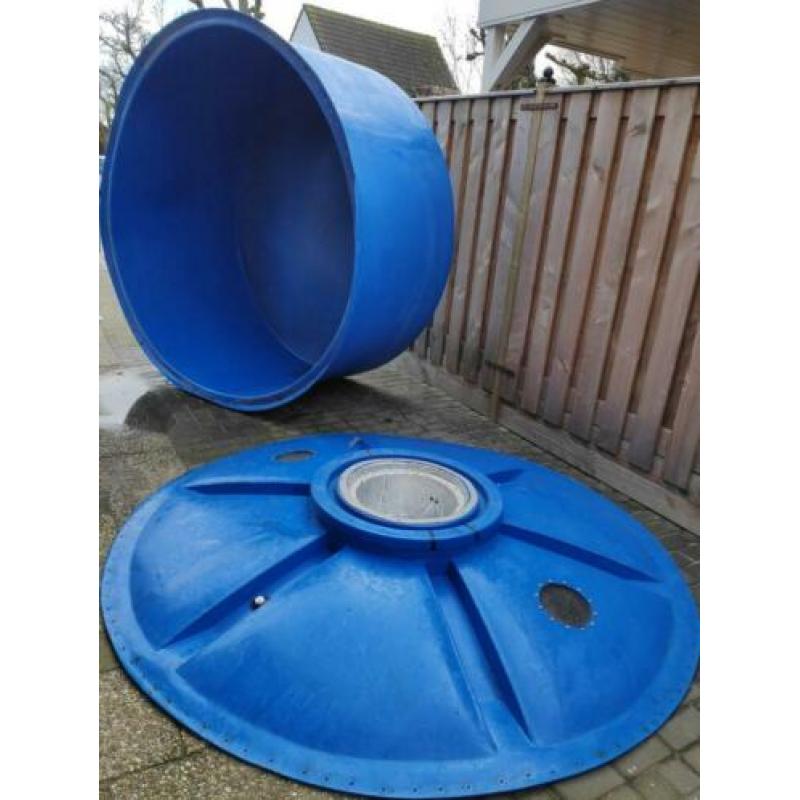 zwemvijver - hdpe bak/ hottub 5000 liter inclusief winterkap