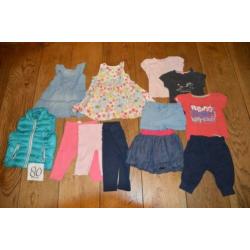 Meisjes kleding pakket maat 80
