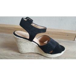 Nieuwe espadrille hakken Lucky Shoes LS5095 Black mt 38