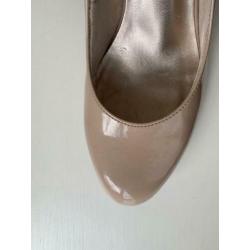Brand new unworn patent nude heels from M&S size 38 (UK 5)