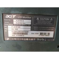 Goed functionerende 20" monitor (Acer)