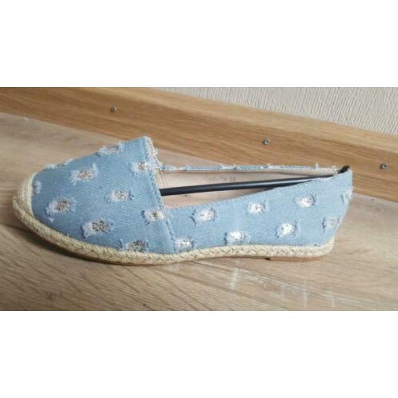 Nieuwe espadrilles Lucky Shoes 68-79 L.Blue mt 38