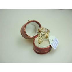 Ring goud morganite en diamanten / Z6199