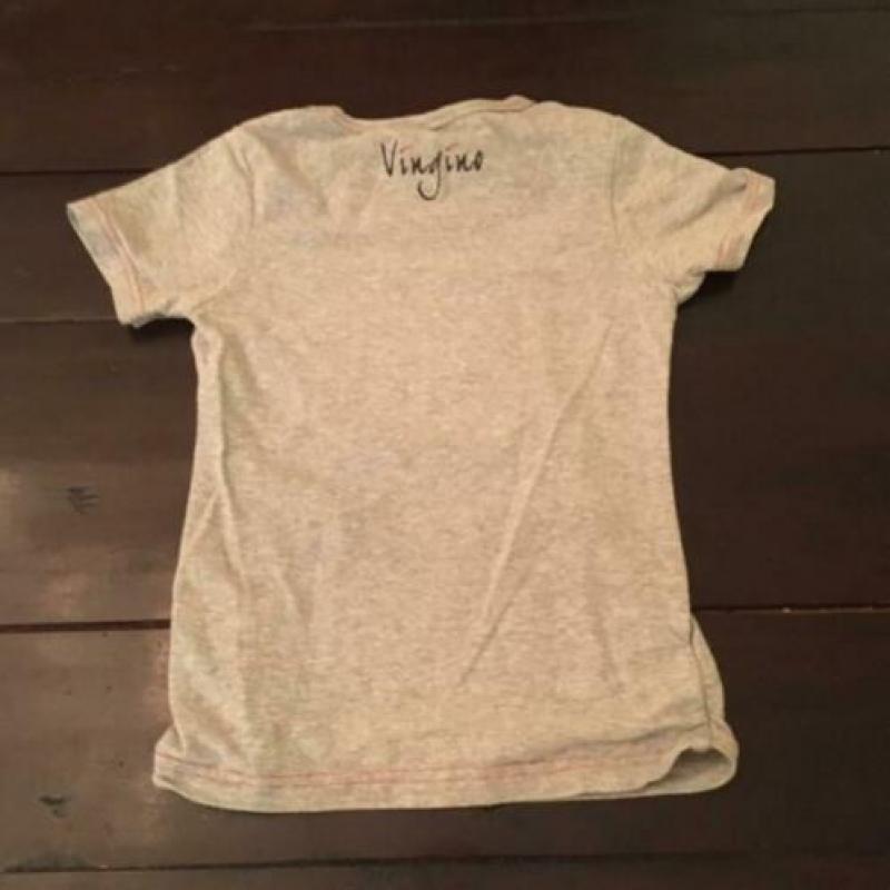 vingino tshirt KUS 110-16 grijs/rood MT 6