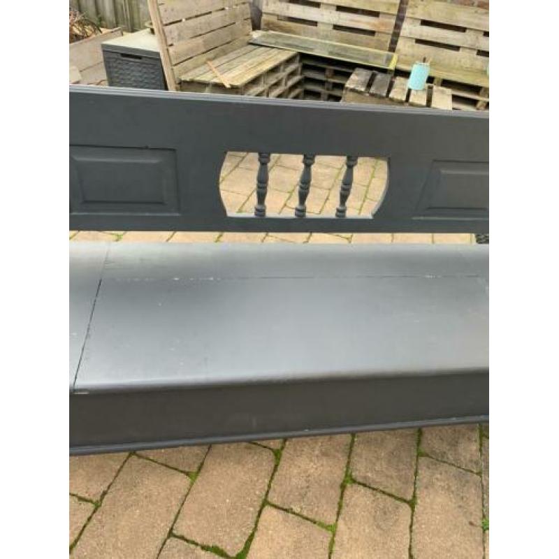 Klep bank antraciet/ zwart mat 150 breed