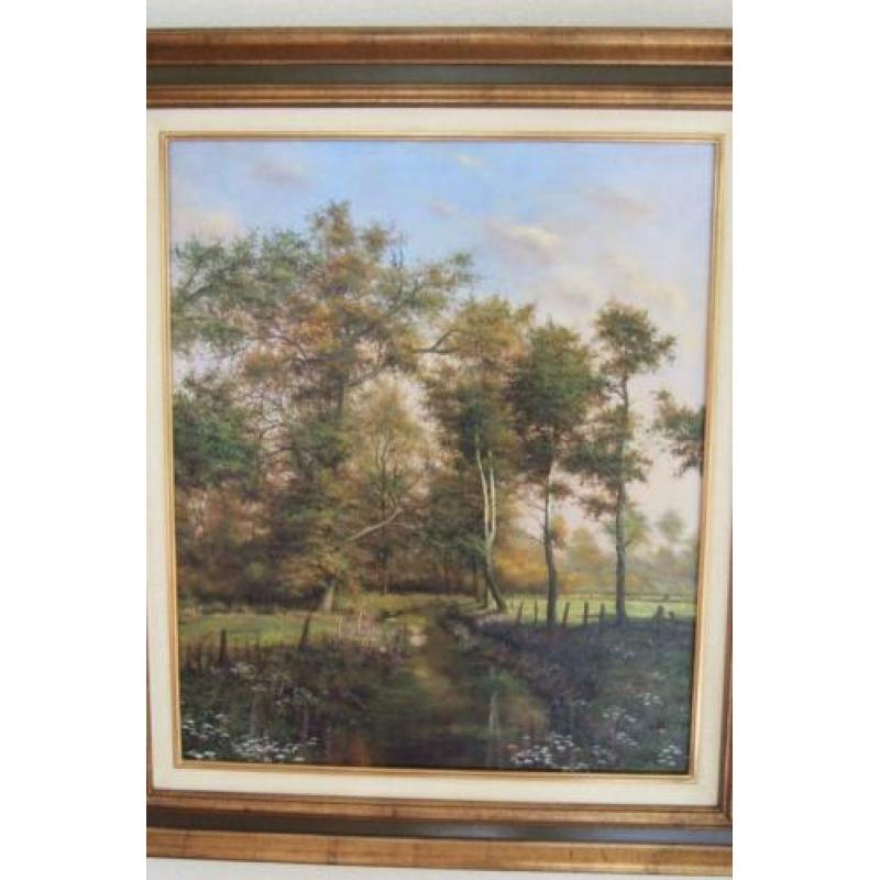 Schilderij van W Brekers 50 x 60 cm