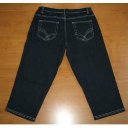 3/4 spijkerbroek donker blauw 38/M.