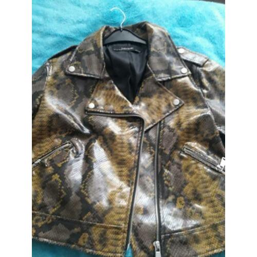 Stoere jack Zara (slangenprint) maat M