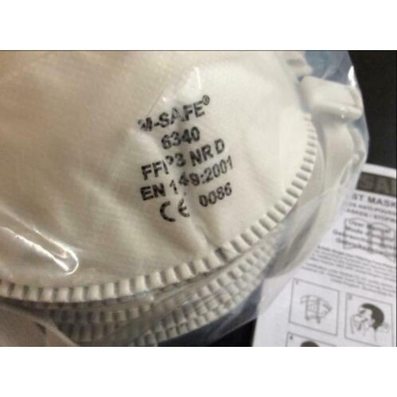 Stofmasker mondkapje FFP 3 verpakt 5 stuks