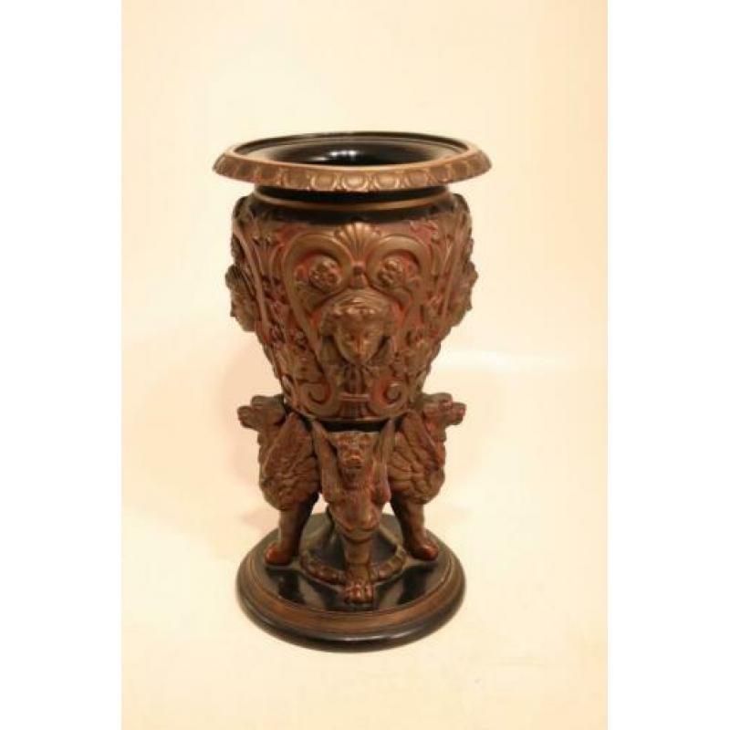 19e eeuwse terracotta vaas