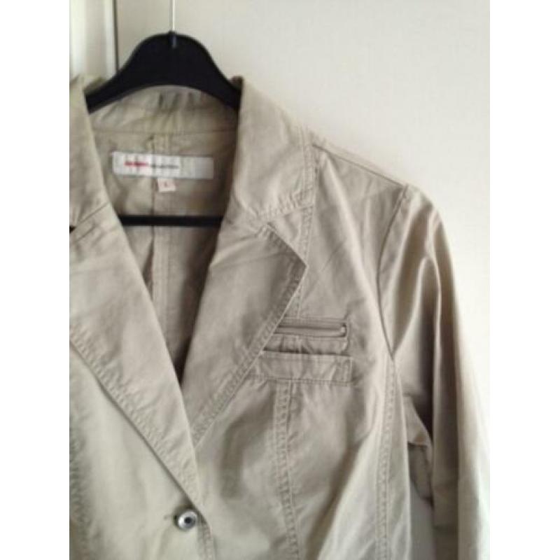 Geisha jeans jasje katoen colbert blazer beige zand / m - l