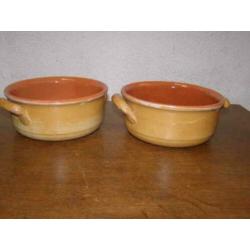 Twee Caqulon schalen (A19 2485)