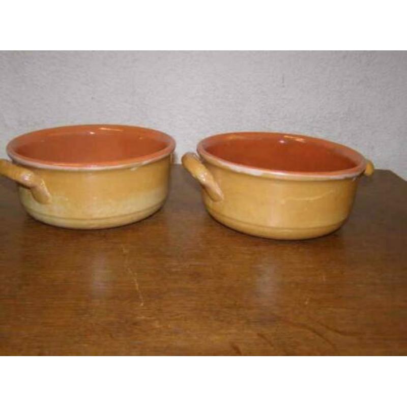 Twee Caqulon schalen (A19 2485)