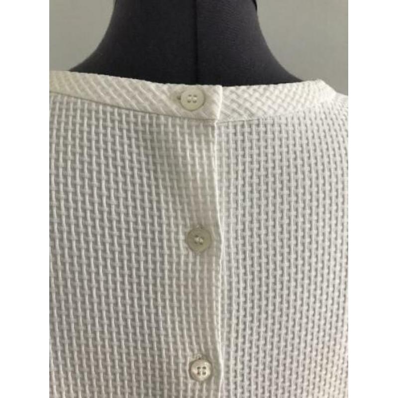 VANILIA top in wafelstructuur, offwhite, maat 38