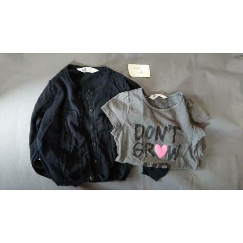 Maat 110-116 h&m en Hema.