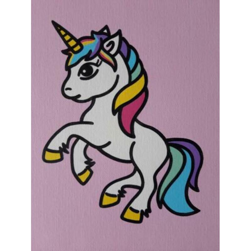Nieuwe Eenhoorn ( Unicorn) schilderijen set voor € 10,-