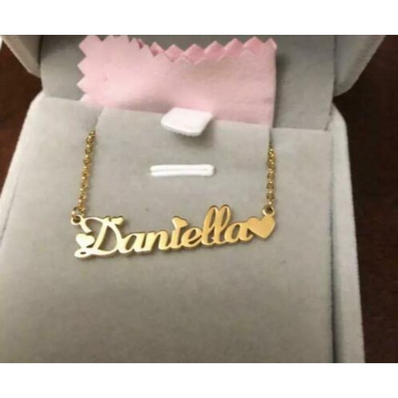 NIEUWE naamkettingen! Ketting met naamplaat ????