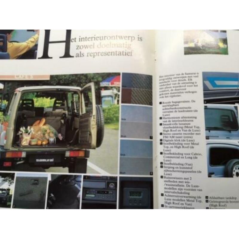 Autofolder/Brochure Suzuki Samurai 1988 16 pagina's