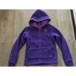Paars fleece-vest/jas van Protest maat 152