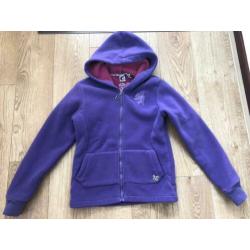 Paars fleece-vest/jas van Protest maat 152