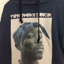 Sweater met Tupac afbeelding