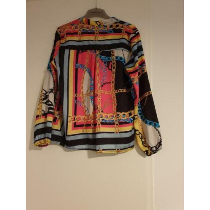 Leuke hippe blouse maat 40 nieuw