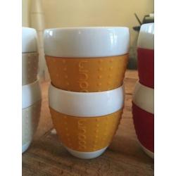 Bodum Pavina mokken met siliconen rand, O.24 CL, zgan