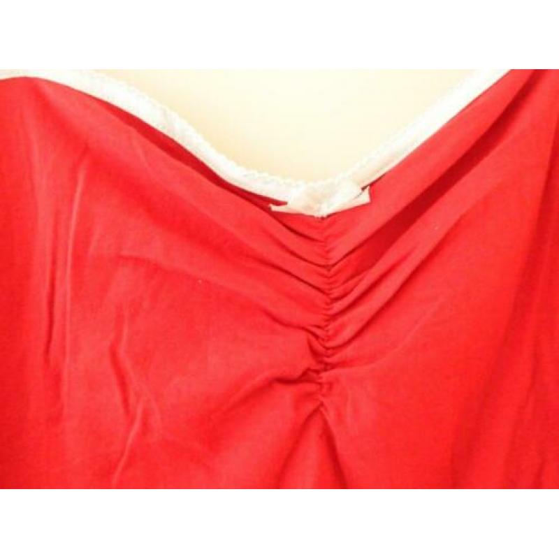 Nachthemd rood-wit design mt.66-68 ULLA POPKEN - NIEUW