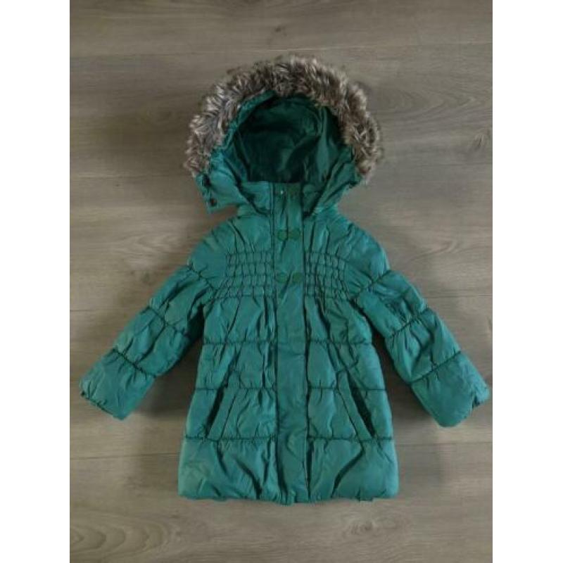 Jilly winterjas jas groen capuchon - maat 92 98