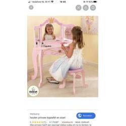 Prinsessen kaptafel KidKraft